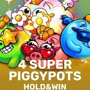 4 Super Piggypots Hold and Win