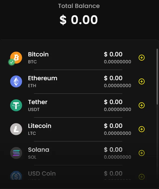 Lucky Rollers cashier page displaying available deposit and withdrawal methods including USDT cryptocurrencyand other for New Zealand players.
