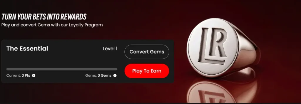 LuckyRollers New Zealand VIP Club page explaining how players can join and progress through VIP levels