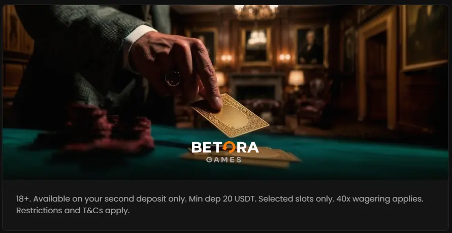 Online Casino LuckyRollers second deposit bonus promotion showing 100% up to 10,000 USDT and promo code ROLLER2